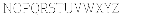 Cavole Slab Thin Font UPPERCASE