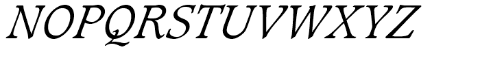 Caxton Light Italic Font UPPERCASE