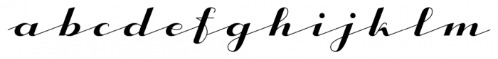 CA Capoli Regular Font LOWERCASE