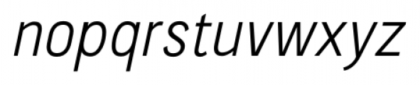 CA Normal Light Italic Font LOWERCASE