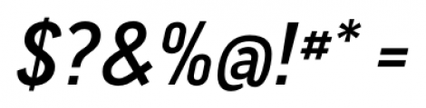 CA Normal Medium Italic Font OTHER CHARS