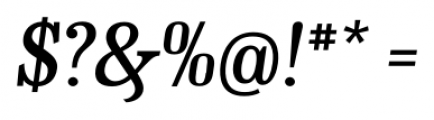 CA Normal Serif Medium Italic Font OTHER CHARS