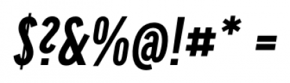 CA Oskar Compressed Bold Italic Font OTHER CHARS