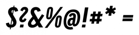 CA Oskar Condensed Bold Italic Font OTHER CHARS