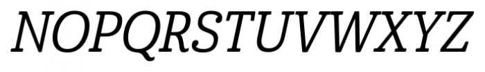 Cabrito Cond Medium Italic Font UPPERCASE