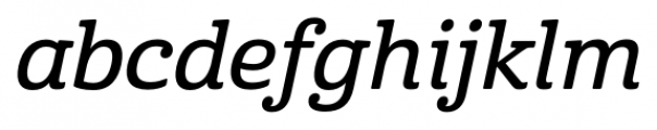 Cabrito Demi Italic Font LOWERCASE