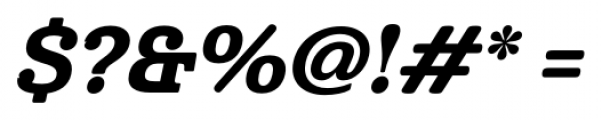 Cabrito ExBold Italic Font OTHER CHARS