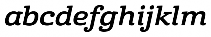 Cabrito Ext Bold Italic Font LOWERCASE
