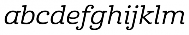 Cabrito Ext Medium Italic Font LOWERCASE