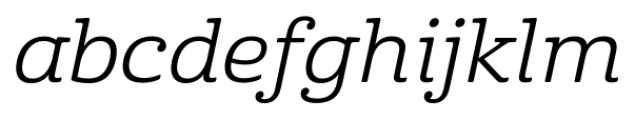 Cabrito Ext Regular Italic Font LOWERCASE