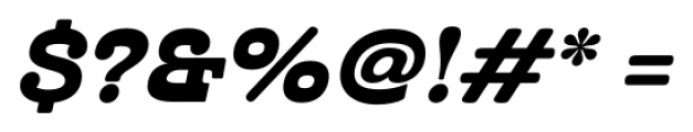 Cabrito Inverto Ext Black Italic Font OTHER CHARS