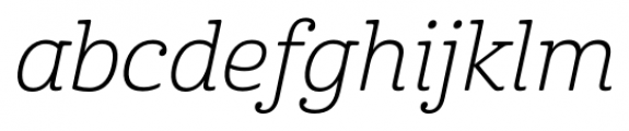 Cabrito Light Italic Font LOWERCASE