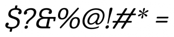 Cabrito Medium Italic Font OTHER CHARS