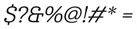 Cabrito Regular Italic Font OTHER CHARS
