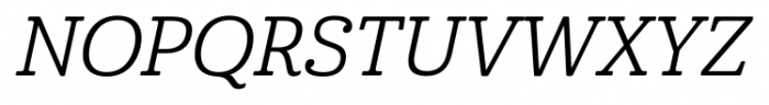 Cabrito Regular Italic Font UPPERCASE