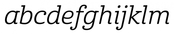 Cabrito Regular Italic Font LOWERCASE