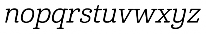 Cabrito Regular Italic Font LOWERCASE