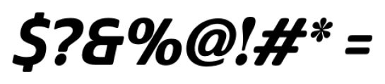 Cabrito Sans Cond ExBold Italic Font OTHER CHARS
