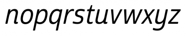 Cabrito Sans Cond Medium Italic Font LOWERCASE
