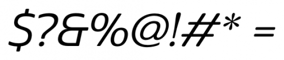 Cabrito Sans Ext Medium Italic Font OTHER CHARS