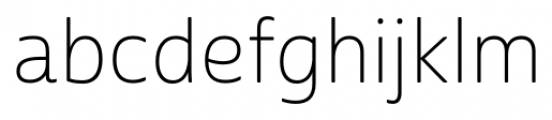 Cabrito Sans Norm Thin Font LOWERCASE