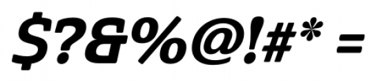 Cabrito Semi ExBold Italic Font OTHER CHARS