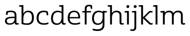 Cabrito Semi Extended Regular Font LOWERCASE