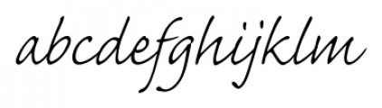 Caflisch Script® Pro Light Font LOWERCASE