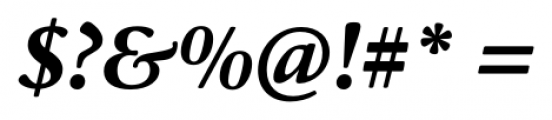 Cala Bold Italic Font OTHER CHARS