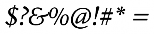 Cala Italic Font OTHER CHARS