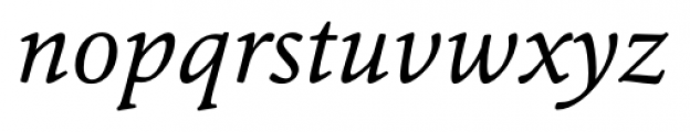 Cala Italic Font LOWERCASE