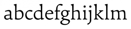 Cala Light Font LOWERCASE