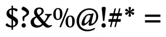 Cala Medium Font OTHER CHARS