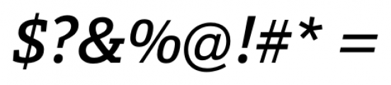 Calanda Medium Italic Font OTHER CHARS