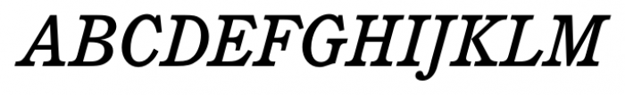 Calgary Medium Italic Font UPPERCASE