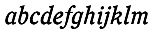 Calgary Medium Italic Font LOWERCASE