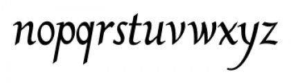 Calligraphic Griffo Regular Font LOWERCASE