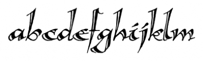 Calligraphica  LX Italic Font LOWERCASE