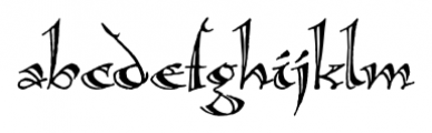 Calligraphica  LX Regular Font LOWERCASE