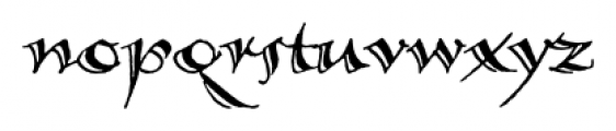 Calligraphica  Regular Font LOWERCASE