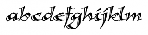 Calligraphica  SX Italic Font LOWERCASE