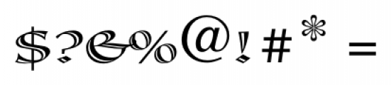 Calligraphica  SX Regular Font OTHER CHARS