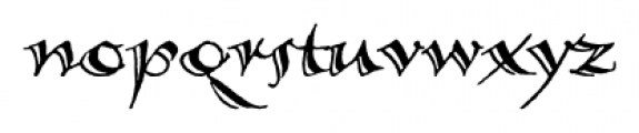 Calligraphica  SX Regular Font LOWERCASE