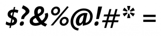 Calluna Sans Bold Italic Font OTHER CHARS