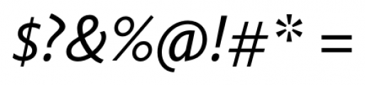 Calluna Sans Italic Font OTHER CHARS