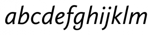 Calluna Sans Italic Font LOWERCASE