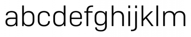 Camber Light Font LOWERCASE
