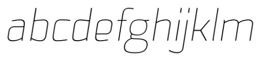 Cambirela Light Italic Font LOWERCASE