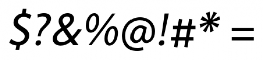 Cambridge Italic Font OTHER CHARS