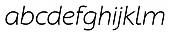 Cambridge Light Expanded Italic Font LOWERCASE